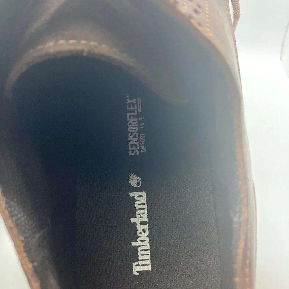 Timberland Franklin sensorflex comfort shoe brown oxford lace up sneaker 13